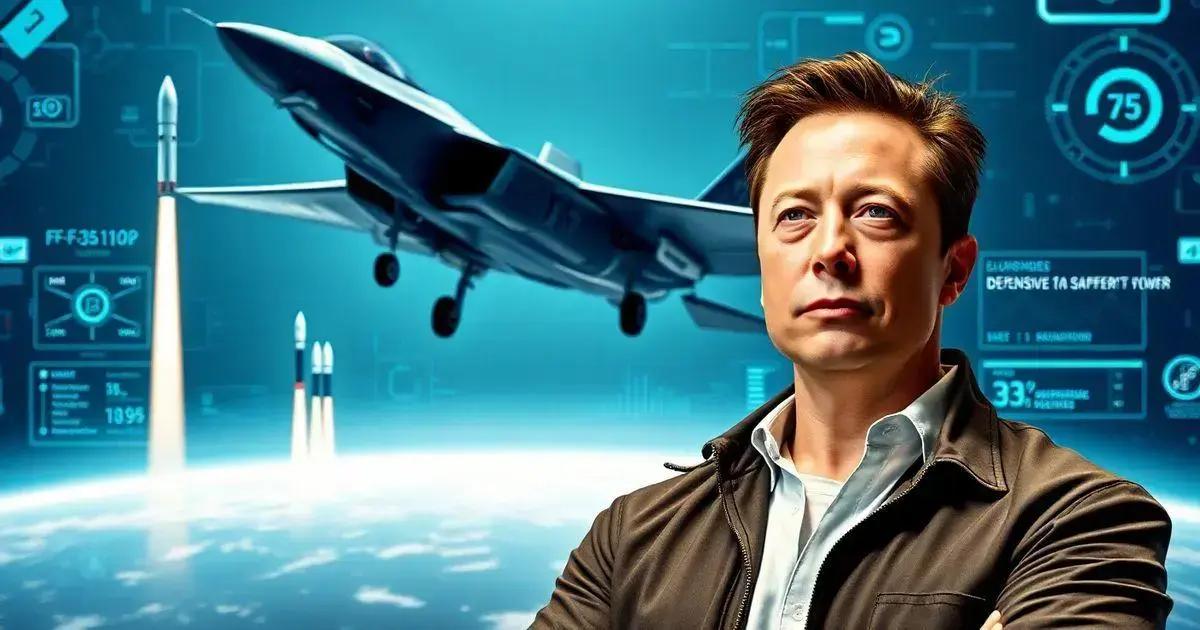 Elon Musk Declara Guerra ao Caça F-35: Entenda o Motivo