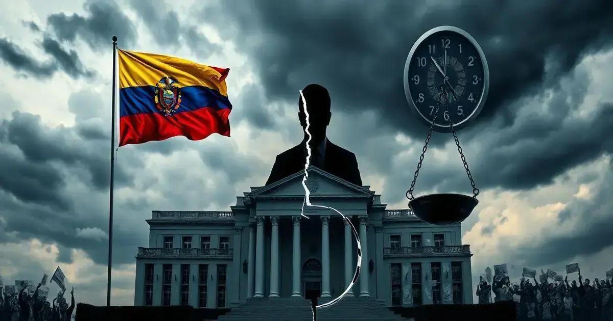 Vice do Equador Assume Presidência e Cria Impasse