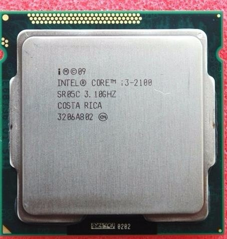 Processador Intel Core i3-2100 de 2 núcleos e 3.1GHz de frequência